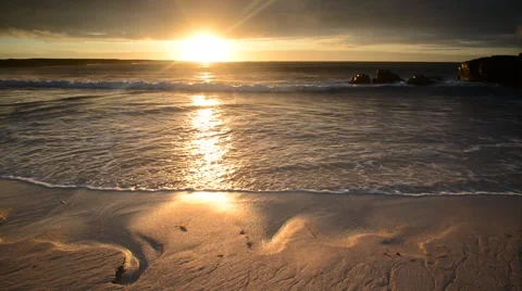 Sunset coast, Scotland Stock Footage 44302303