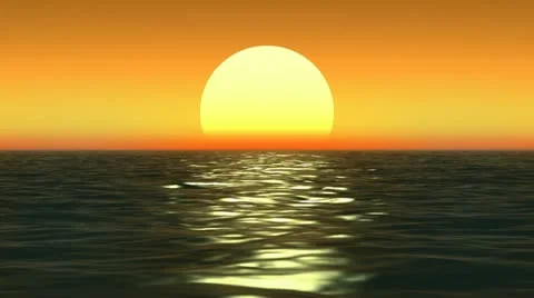 Sunset at coast of the sea Stock Footage 11250369