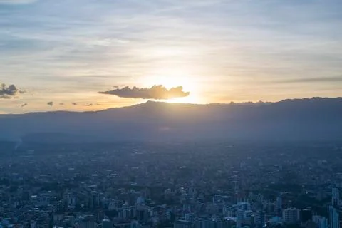 Sunset on Cochbamba, Bolivia Stock Photos