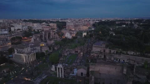 Sunset at Coliseum Stock Footage 241516280