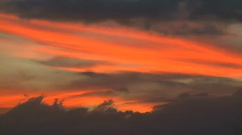 Sunset Color Clouds - Time lapse Stock Footage 460060