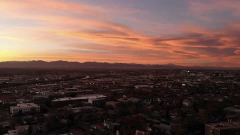 Sunset Colorado Mountains Stock Footage 166395581