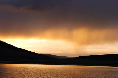 Sunset in Colorado Stock Photos