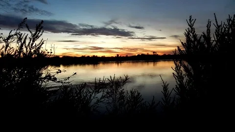 Sunset Colorado River Stock Footage 71282030