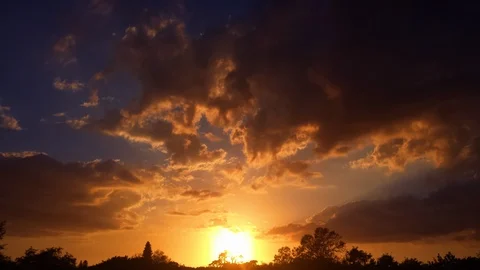 Sunset Colors Time Lapse (2160p 29.97) Stock Footage 94003586