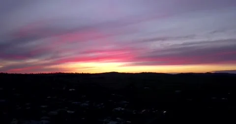 Sunset Colour in the sky Stock Footage 201643781