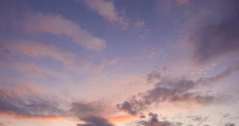 Sunset colourful clouds 4k Stock Footage 145870844