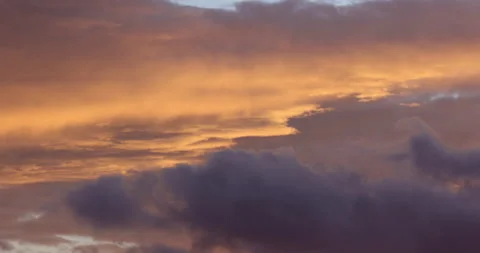 Sunset colourful clouds 4k Stock Footage 145870865