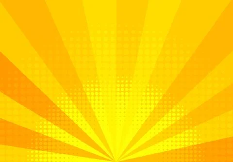 Sunset comic background. Bright pop art with halftone color. Comics book cartoon Stock Illustration