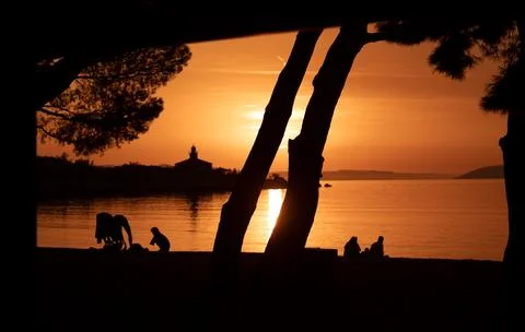 Sunset composition Stock Photos