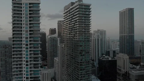 Sunset condos Stock Footage 129468449