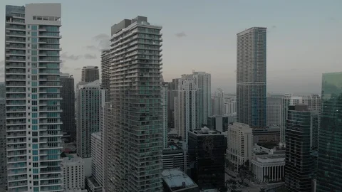 Sunset condos Stock Footage 129479577