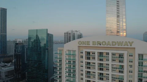 Sunset condos Stock Footage 129521299