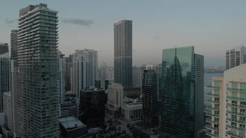 Sunset condos Stock Footage 129562124