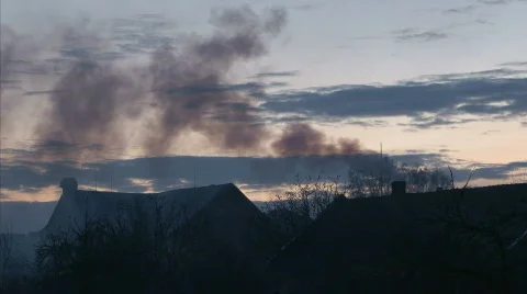 Sunset contrast Stock Footage 571261