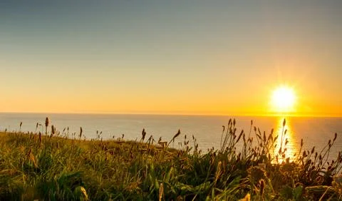 Sunset cornwall Stock Photos