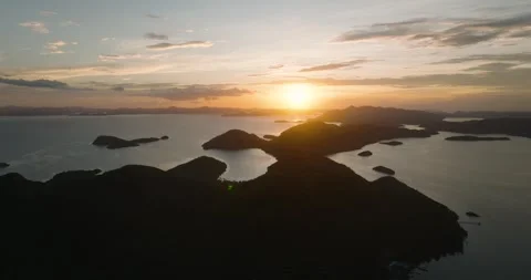 Sunset in Coron. Palawan, Philippines. Stock Footage 271191695
