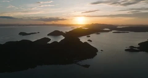 Sunset in Coron. Palawan, Philippines. Stock Footage 310361996