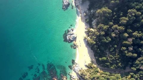 Sunset on the costa Brava Stock Footage 87220547