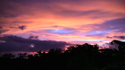 Sunset in Costa Rica Stock Footage 47156024