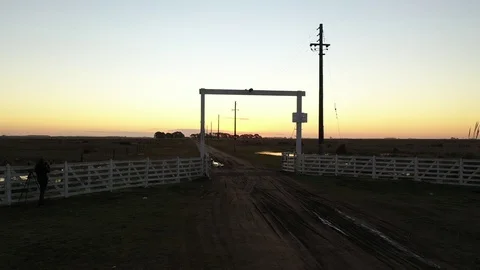 Sunset Country Stock Footage 117156068