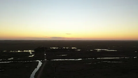 Sunset Country Stock Footage 117156158