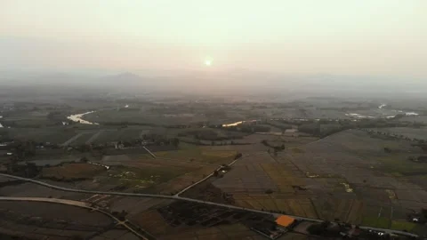 Sunset at countryside Video stock 165679514