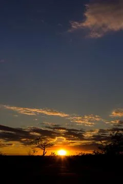 Sunset at the countryside Stock Photos