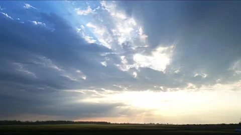Sunset in the countryside timelapse Stock Footage 199486767