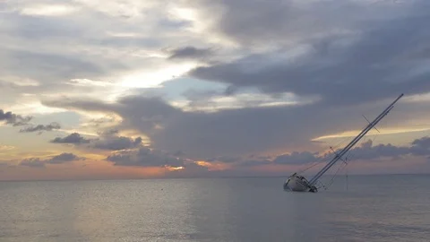 Sunset, Cozumel, Mexico 스톡 동영상 98228115