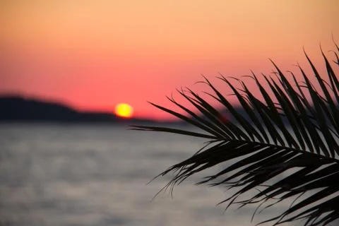 Sunset in Croatia, Adriatic Stock Photos