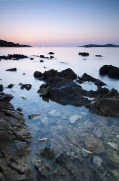 Sunset in Croatia Stock Photos
