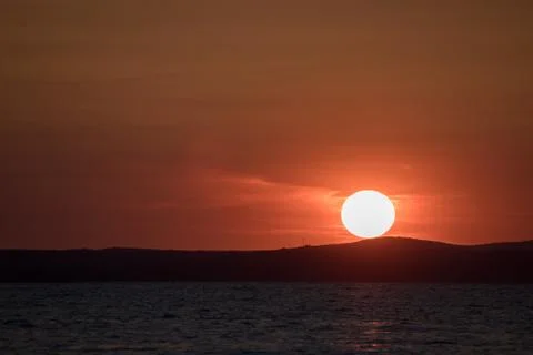 Sunset in Croatia Stock Photos