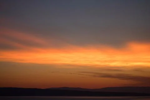 Sunset in Croatia Stock Photos