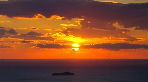 Sunset in Croatia, timelapse Stock Footage 48569126