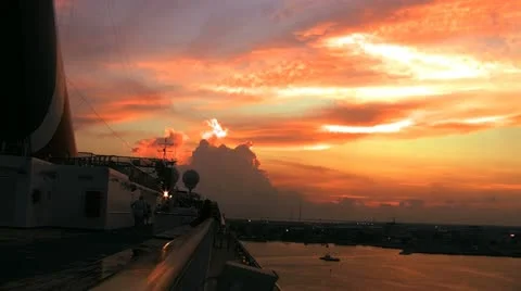 Sunset cruise Stock Footage 12416889