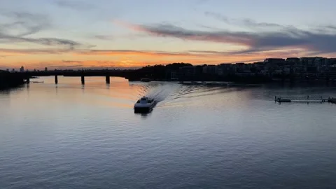 Sunset cruise Stock Footage 158664103