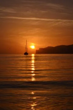 Sunset cruise Stock Photos