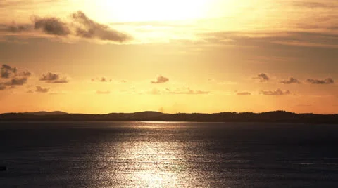Sunset Cruise Ship - Time Lapse - Salvador/Brazil Stock Footage 23715456