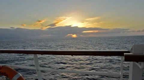Sunset from a cruiser 스톡 동영상 10710755