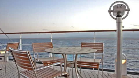 Sunset on a cruiser 스톡 동영상 10761488