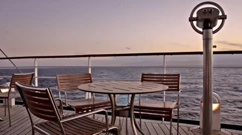 Sunset on a cruiser Stock Footage 10761520