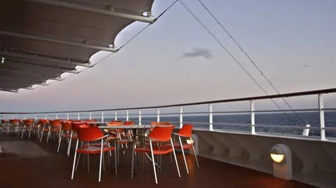 Sunset at a cruiser 스톡 동영상 10761556