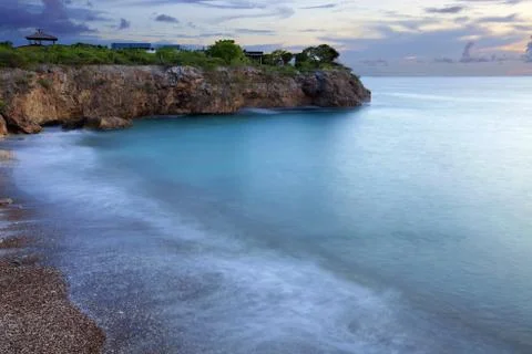 Sunset on Curacao Stock Photos