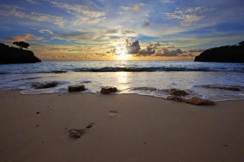 Sunset Curacao Stock Photos