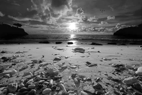 Sunset Curacao Stock Photos