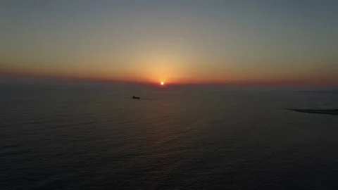 The sunset in Cyprus Stock Footage 78924331