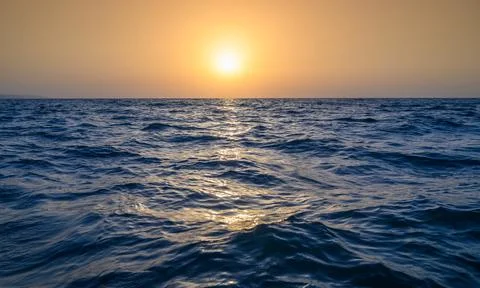 Sunset in Cyprus, the Mediterranean Foto stock