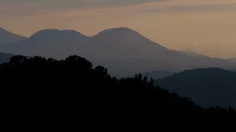 Sunset in Da Lat Stock Footage 35563896