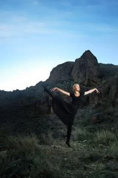 Sunset dance Stock Photos